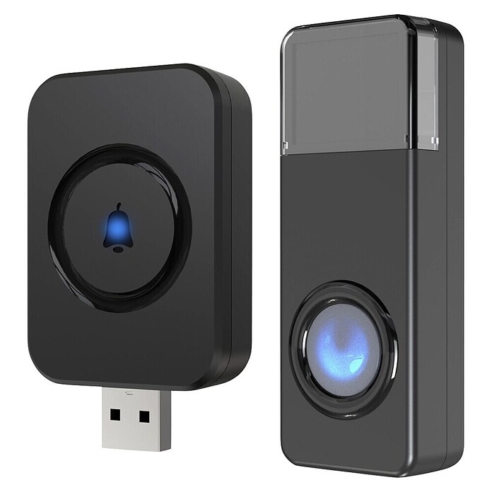 REV Set bežičnog zvona USB  (Prekrivanje: 100 m, 0 dB - 110 dB, IP20) | BAUHAUS