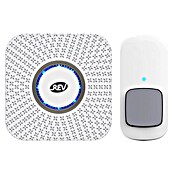 REV Set bežičnog zvona Piezo  (Prekrivanje: 100 m, 0 dB - 110 dB, IP20, Bijela) | BAUHAUS