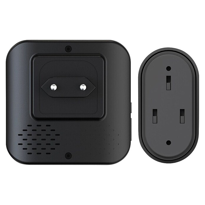REV Set bežičnog zvona Piezo  (Prekrivanje: 100 m, 0 dB - 110 dB, IP20, Crno) | BAUHAUS