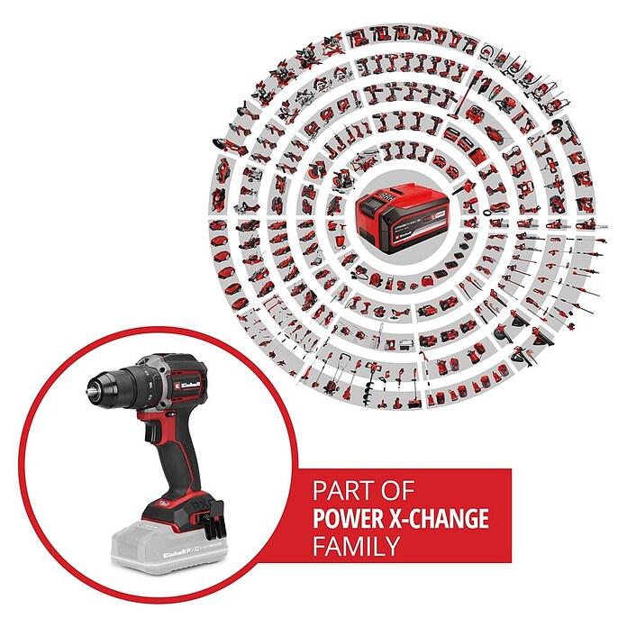 Einhell Professional PXC 18V Akku-Schlagbohrschrauber TTP-CDD 18/501-C Li-I (18 V, 1 Akku, 3 Ah, 50 Nm) | BAUHAUS