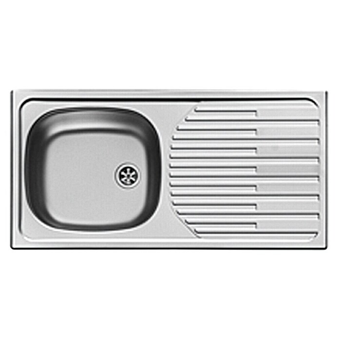 Admiral Fregadero encastrable CA 1 (86 x 43,5 cm, Acero inoxidable)