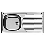Admiral Fregadero encastrable CA 1 (86 x 43,5 cm, Acero inoxidable)