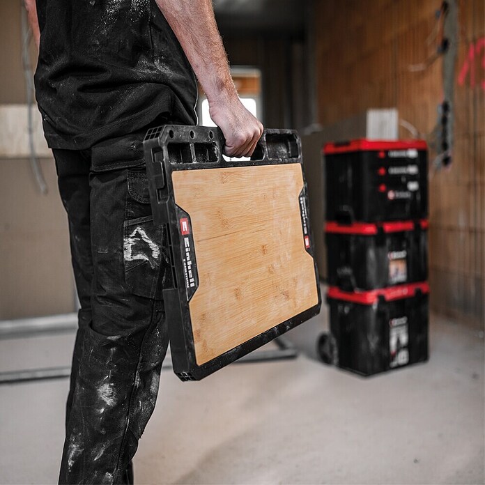 Einhell Pokrov E-Case z delovno ploščo  (500 x 360 x 42 mm) | 1916 - Kunststoffboxeb_Systeme | BADK - Werkzeug-Behältnisse | BAD - Handwerkzeuge | BA - Handwerkzeuge | B - Werkz/Masch/Maschzubeh/Auto | BAUHAUS