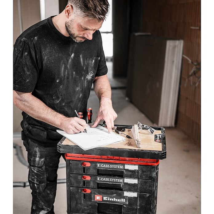 Einhell Pokrov E-Case z delovno ploščo  (500 x 360 x 42 mm) | 1916 - Kunststoffboxeb_Systeme | BADK - Werkzeug-Behältnisse | BAD - Handwerkzeuge | BA - Handwerkzeuge | B - Werkz/Masch/Maschzubeh/Auto | BAUHAUS