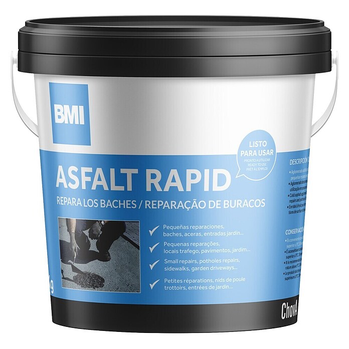 Chova Asfalto de reparación Asfalt Rapid (25 kg, Listo para su uso)
