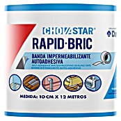 Chova Cinta impermeabilizante Rapid bric (12 m x 10 cm, Rojo)