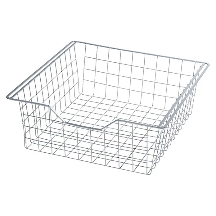 Regalux Clever Cesta - 43 x 45 x 16 cm, Metal - Cesta de alambre para almacenamiento doméstico. Práctica cesta metálica para más orden y visión general en la vida diaria.