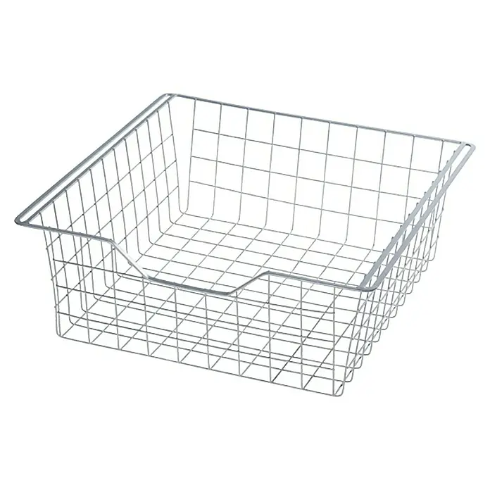 Regalux Clever Korb - 43 x 45 x 16 cm, Metall - Drahtkorb für die Aufbewahrung im Haushalt. Praktischer Metallkorb für mehr Ordnung und Übersicht im Alltag.