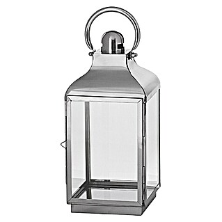 Farolillo de acero inoxidable Berta (17 x 17 x 38 cm)