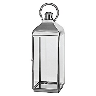 Farolillo de acero inoxidable Berta (20 x 20 x 58 cm)