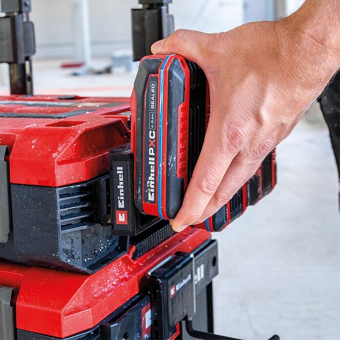 Einhell Nosilec za PXC baterije  (Ustrezno za: Baterije Power-X-Change) | 1916 - Kunststoffboxeb_Systeme | BADK - Werkzeug-Behältnisse | BAD - Handwerkzeuge | BA - Handwerkzeuge | B - Werkz/Masch/Maschzubeh/Auto | BAUHAUS