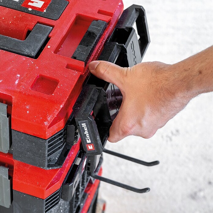 Einhell Nosilec za PXC baterije  (Ustrezno za: Baterije Power-X-Change) | 1916 - Kunststoffboxeb_Systeme | BADK - Werkzeug-Behältnisse | BAD - Handwerkzeuge | BA - Handwerkzeuge | B - Werkz/Masch/Maschzubeh/Auto | BAUHAUS