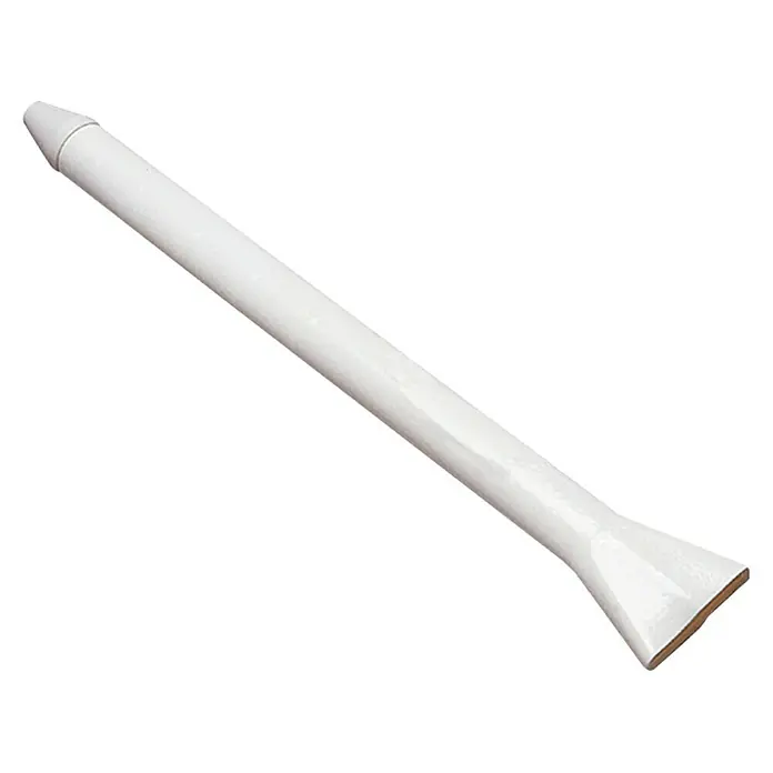 Wantenspanner-Schoner - Länge: 600 mm, 12 mm, Weichplastik - Weißer Anreiber aus Holz, ideal für präzise Farbaufträge. Ein unverzichtbares Werkzeug für Maler und Bastler, um Farbe gleichmäßig zu verteilen.