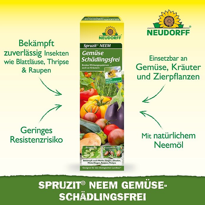 Neudorff Schädlingsfrei Gemüse Spruzit Neem (Nettovolumen: 75 ml) | BAUHAUS