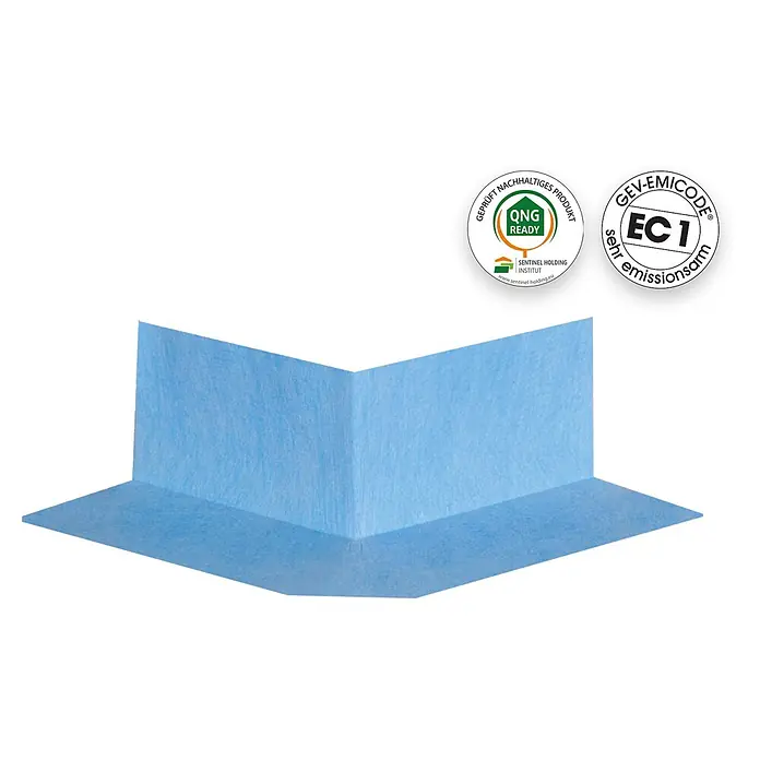 PCI Pecitape Dichtecke 90° Außen - Außenecke, 2 Stk. - Blaues Vlies-Eckstück zum Abdichten oder zur Wasserdichtung.