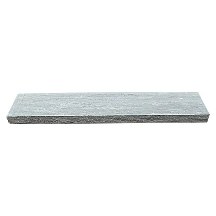 Rasenkante Delhi Grey - Grau, Naturstein, Sandstein, 100 x 20 x 6 cm - Grauer Steinriegel, ideal für Gartenwege oder als dekoratives Element. Die robuste Textur verleiht jedem Außenbereich einen natürlichen Touch.