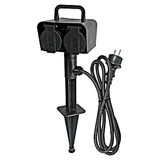 Voltomat Contactdoos met grondpen (Kabellengte: 1,5 m, 4 st., IP44)