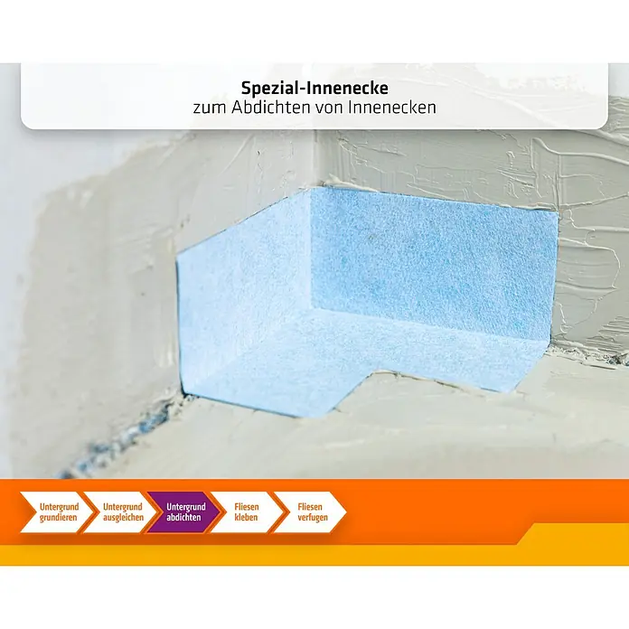 PCI Pecitape Dichtecke 90° Innen - Innenecke, 2 Stk. - Blaue, flexible Spezial-Innenecke zur Abdichtung von Wandecken.