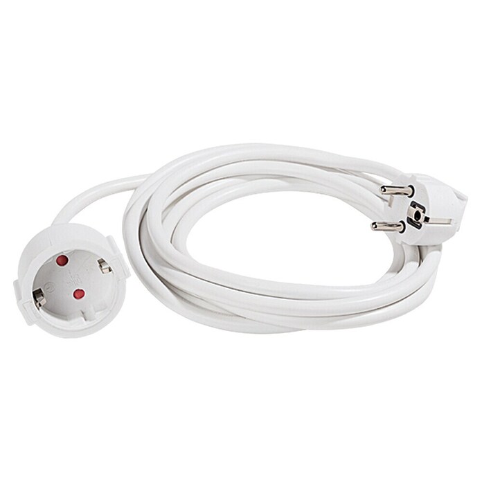 Voltomat Podaljševalni kabel  (3 m, Bele barve, H05VV-F) | 3223 - Verlängerungen Innen | CBDA - Verlängerungen | CBD - Verlängerungen, Tischsteckdosen, Kabelt | CB - Elektroinstallation | C - Elektro | BAUHAUS