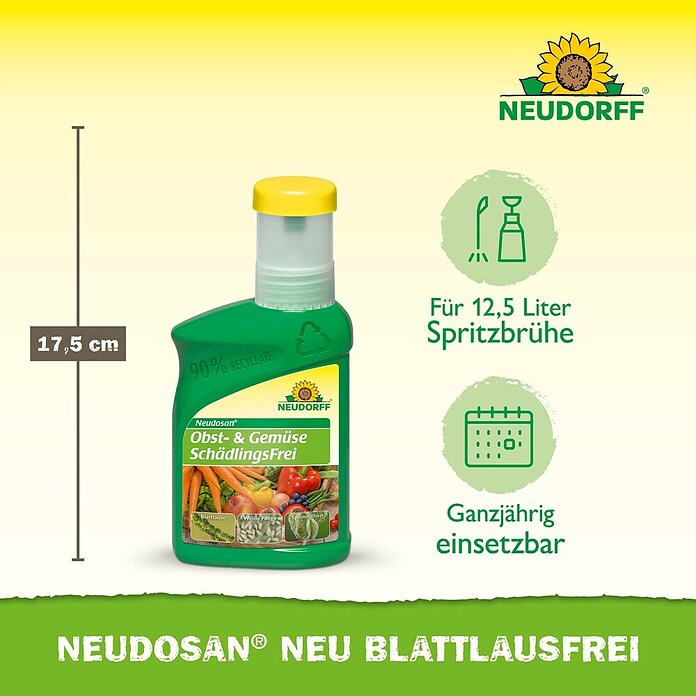 Neudorff Schädlingsbekämpfung Neudosan Obst- &GemüseSchädlingsfrei (Nettovolumen: 250 ml) | BAUHAUS
