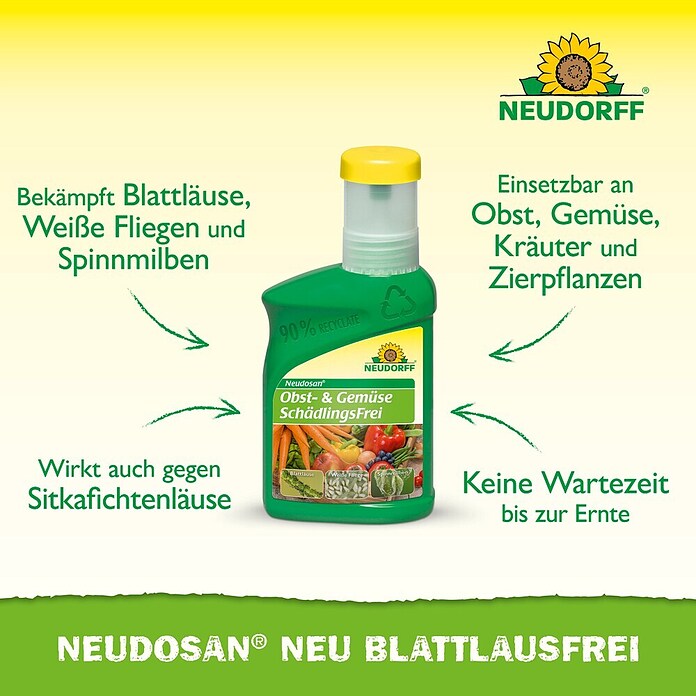 Neudorff Schädlingsbekämpfung Neudosan Obst- &GemüseSchädlingsfrei (Nettovolumen: 250 ml) | BAUHAUS