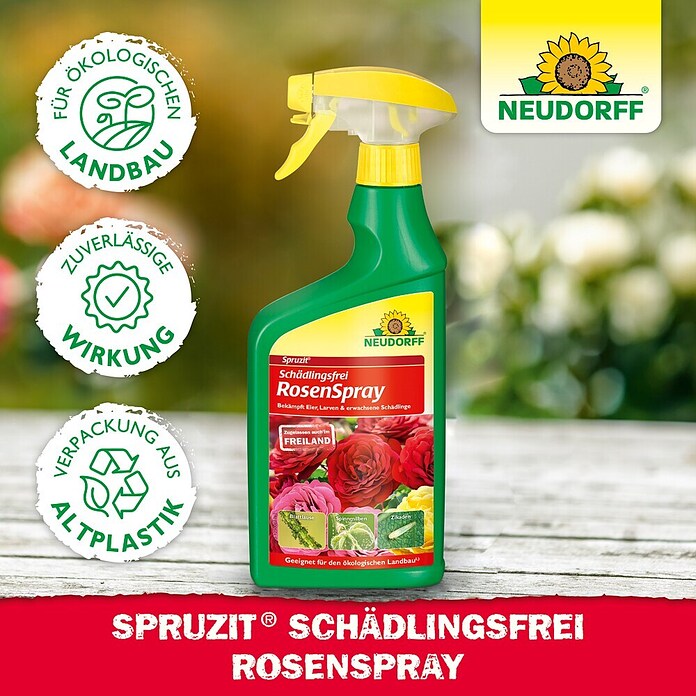Neudorff Schädlingsfrei Spruzit Schädlingsfrei RosenSpray (Nettovolumen: 750 ml) | BAUHAUS