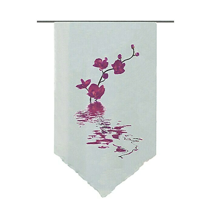 HOME Fashion Fensterbehang Nantes60 x 100 cm, 100 % Polyester, Beere Front View