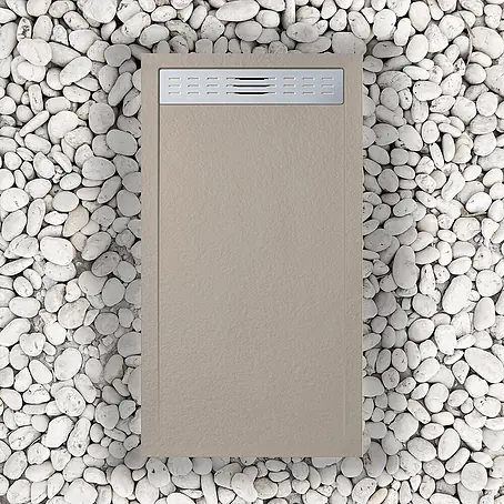 Frascio Duschwanne 80x105 cm Mokka Vulcano Line Slim