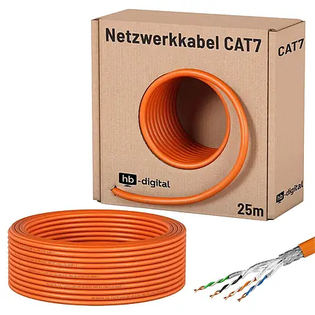 Netzwerk-Kabel hb-digital CAT 7 Simplex S/FTP AWG23 LSZH