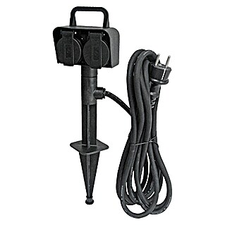 Voltomat Contactdoos met grondpen (Kabellengte: 5 m, 2 st., IP44)