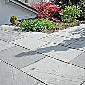 Terrassenplatte Delhi Grey (Grau, 30 x 30 x 2,5 cm, Sandstein)