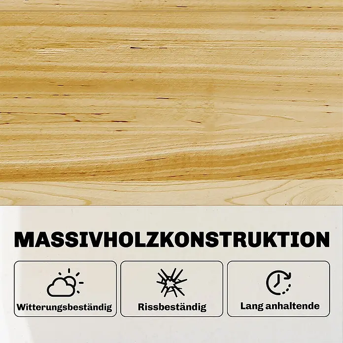 Outsunny Hochbeet Mit Frühbeetaufsatz - Holz, Naturholz - Hellfarbige Massivholzkonstruktion, witterungsbeständig, rissbeständig und langlebig.