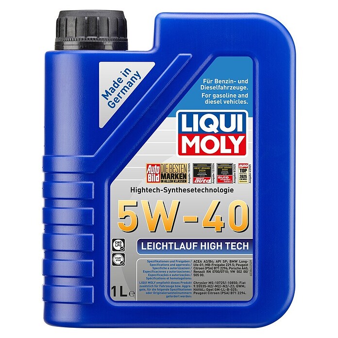 Liqui Moly Leichtlaufmotorenöl High Tech (5W-40, A3/B4, 1 l)