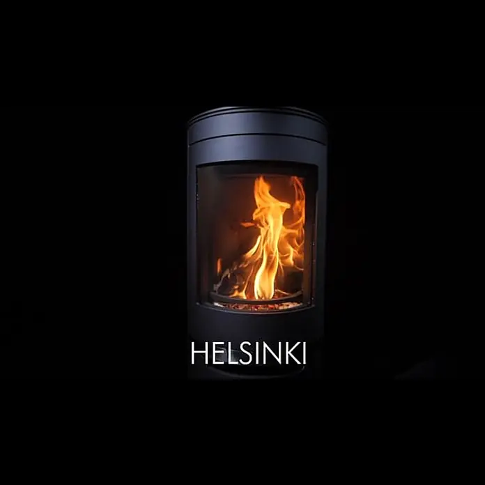 Panadero Kaminofen Helsinki Ecodesign - 8 kW, Raumheizvermögen: 240 m³, Material Verkleidung: Stahl, Schwarz Metallic - HELSINKI DE
