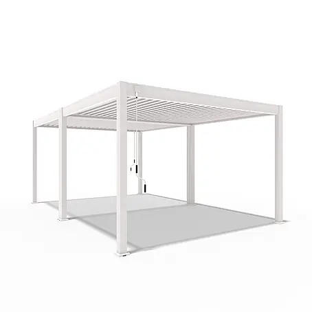 Weide  Pergola Classic Aluminium freistehend 4 x 6 M Weiß