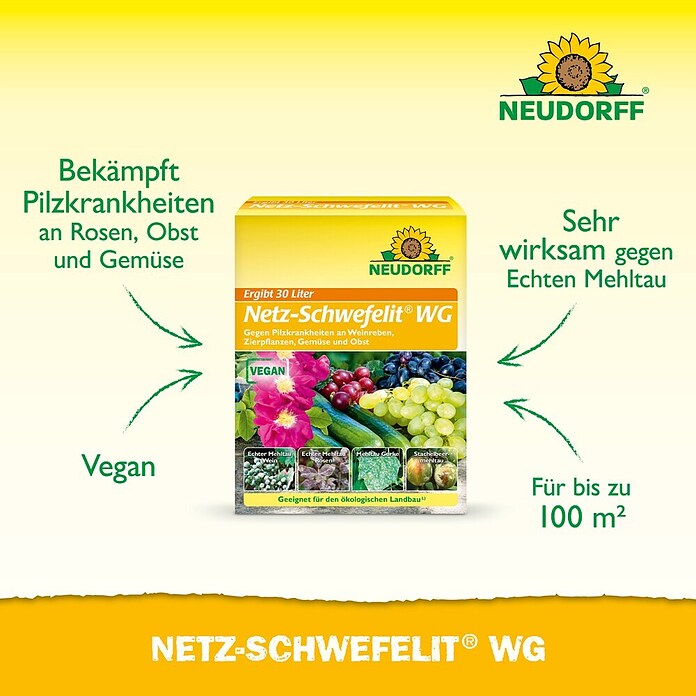 Neudorff Netz-Schwefelit WG (Max. Anwendungsfläche: 100 m²) | BAUHAUS