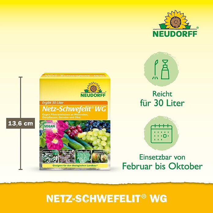 Neudorff Netz-Schwefelit WG (Max. Anwendungsfläche: 100 m²) | BAUHAUS