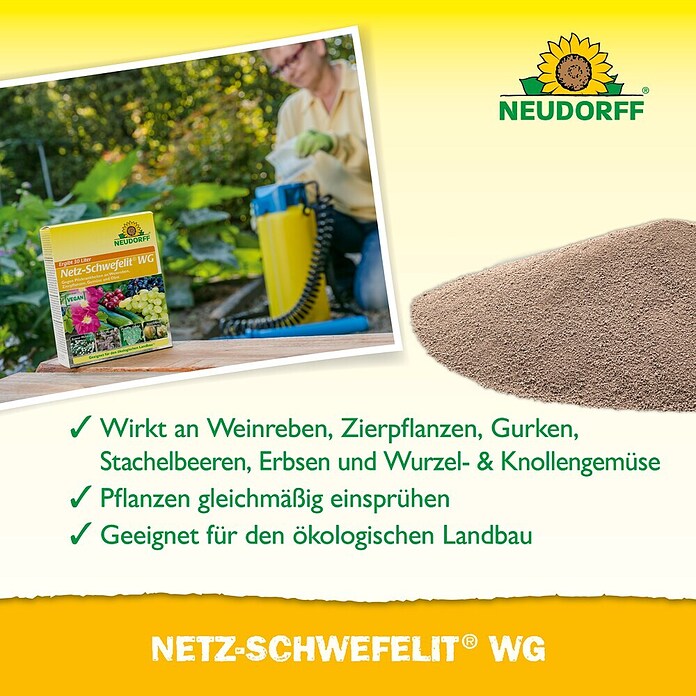 Neudorff Netz-Schwefelit WG (Max. Anwendungsfläche: 100 m²) | BAUHAUS