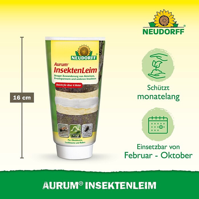 Neudorff Insektenvernichter Aurum Insektenleim (Reicht für über 4m) | BAUHAUS