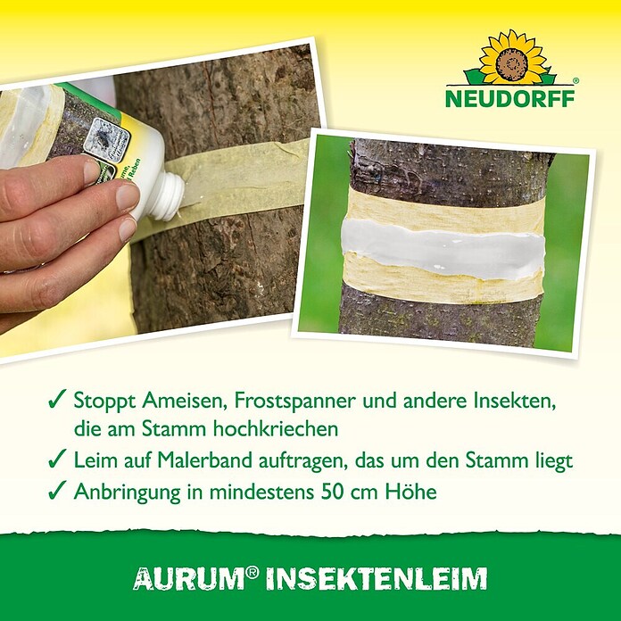 Neudorff Insektenvernichter Aurum Insektenleim (Reicht für über 4m) | BAUHAUS