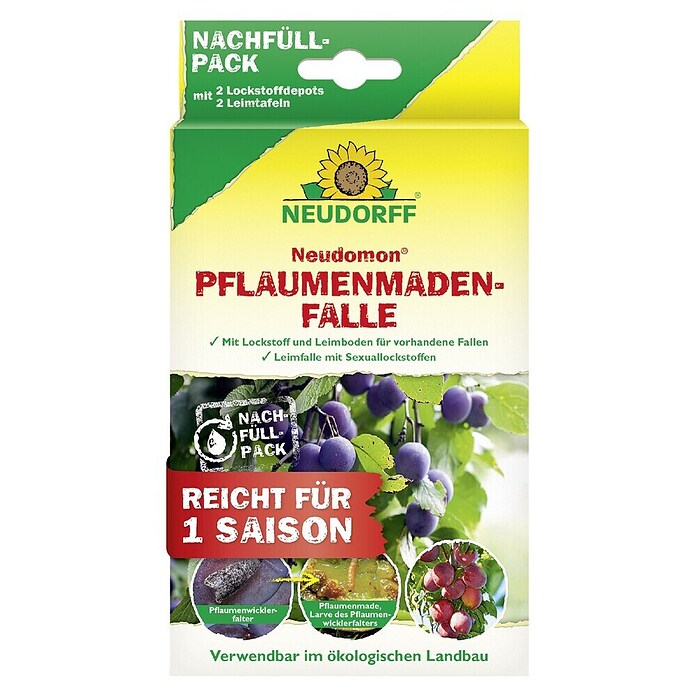 Neudorff Pflaumenmaden-Falle Neudomon Nachfüllpack (Reicht für 1 Saison) | BAUHAUS