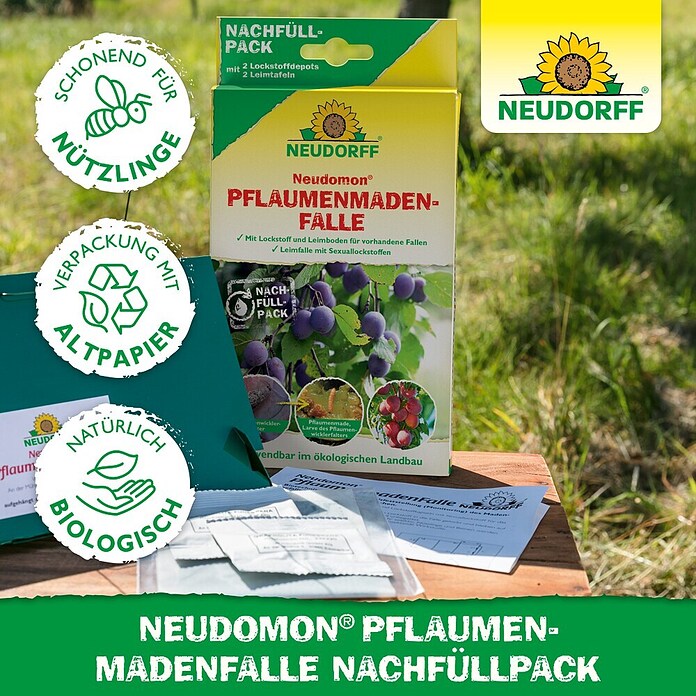 Neudorff Pflaumenmaden-Falle Neudomon Nachfüllpack (Reicht für 1 Saison) | BAUHAUS