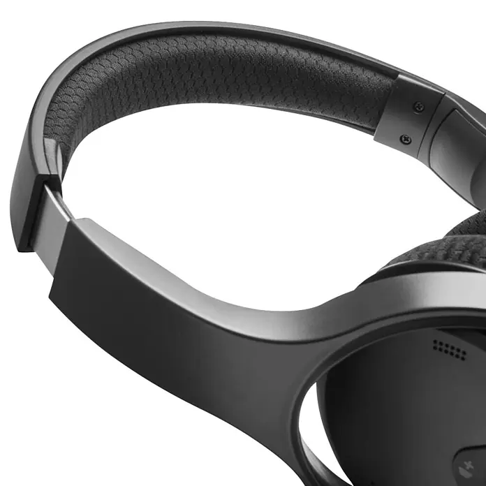 Hama Kopfhörer Over Ear Kabellos Funk Bluetooth Lautstärkeregelung TV - Schwarz - Schwarze Over-Ear-Kopfhörer mit gepolstertem Kopfbügel und elegantem Design.