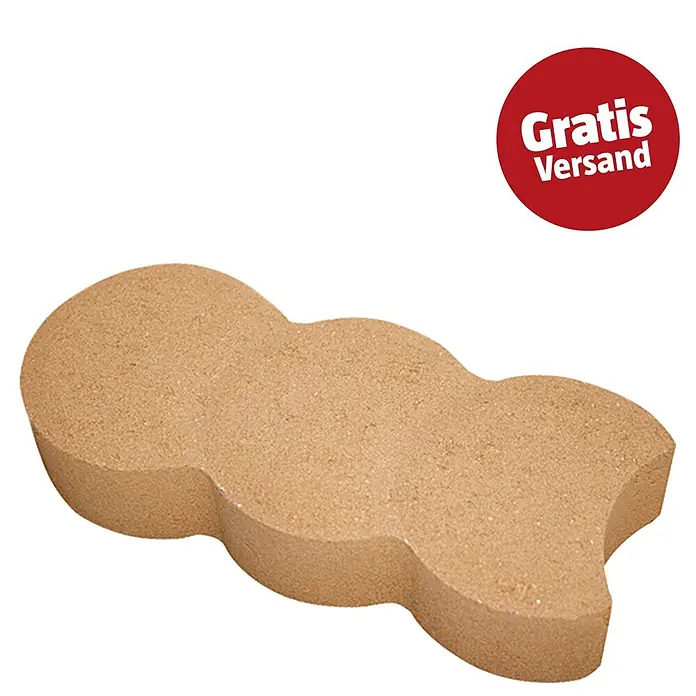 Christoph Mähstein Pali - 22 x 10 x 4,2 cm, Mediterran, Beton - Dekorativer, sandfarbener Pflasterstein in welliger, ineinandergreifender Form für Gartenwege.