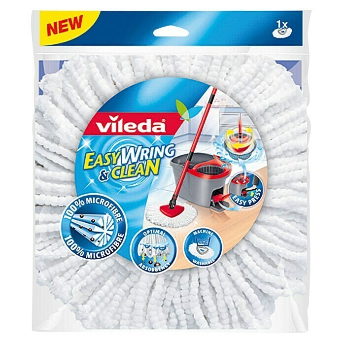 Vileda Easy Wring+Clean Ersatz-Bezug100 % Mikrofaser Front View