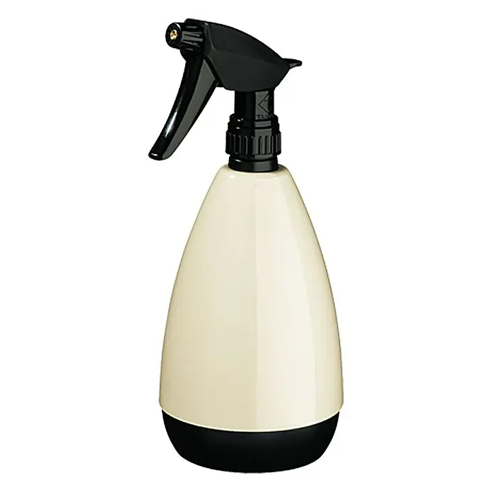 Geli Handsprüher Fashion - Creme, 0,9 l - Sprühflasche mit Cremefarbener Flasche & schwarzem Sprühkopf. Ideal für Gartenarbeit, Reinigung oder Pflanzenpflege, ein vielseitiges Werkzeug.