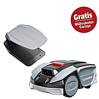 Sunseeker Mähroboter-Set S3 (800 m², Schnittbreite: 18 cm, Kamera-gestützte Navigation, RTK)
