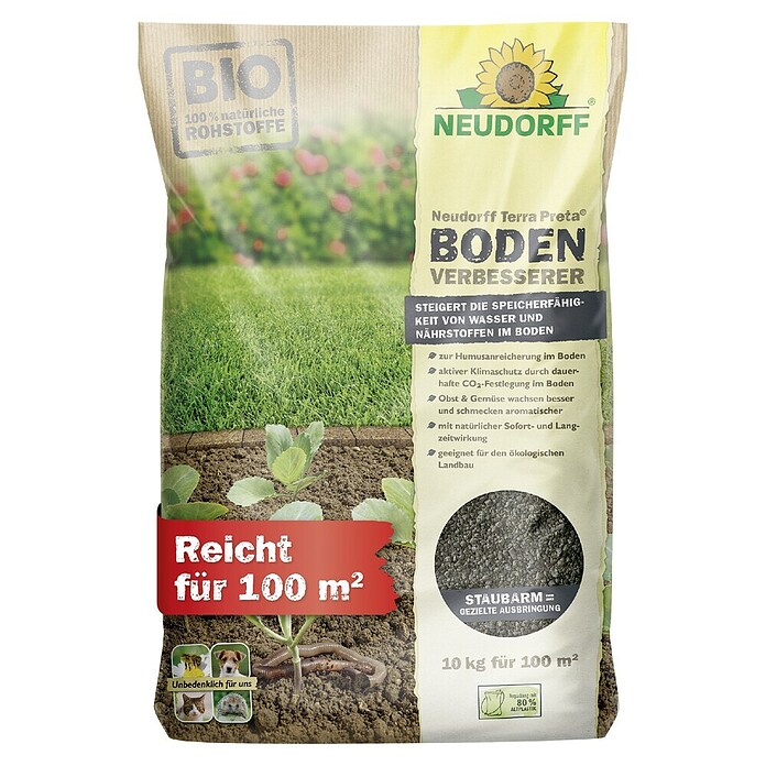 Neudorff Bodenaktivator Terra Preta (10 kg, Inhalt ausreichend für ca.: 100 m²)