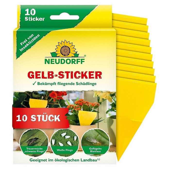 Neudorff Gelb-Sticker (10 Stk.)