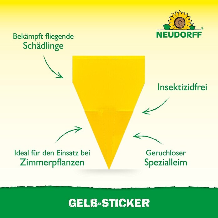 Neudorff Gelb-Sticker (10 Stk.)
